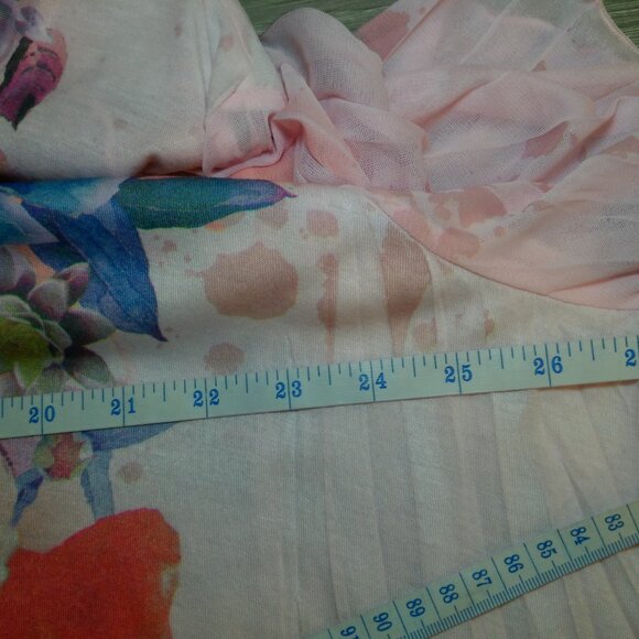 Peach and Pink floral sublimation tunic top Size 3X - Picture 9 of 10